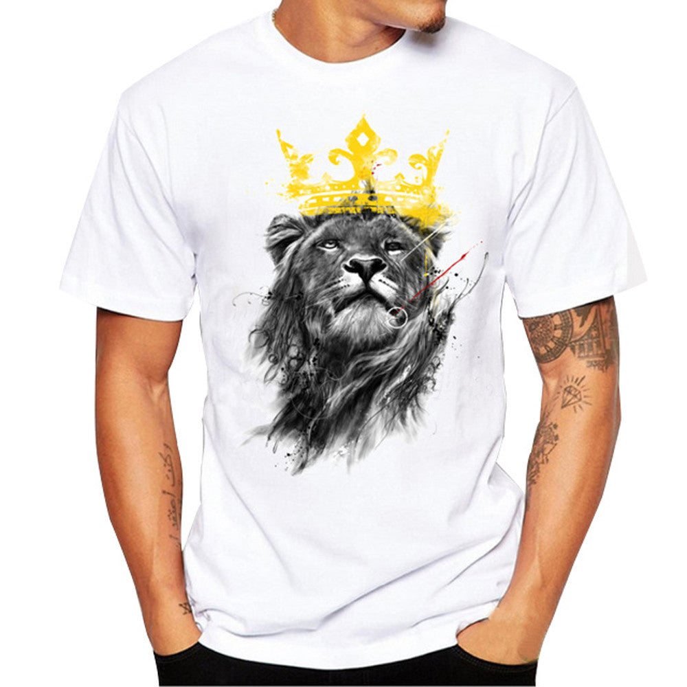 Men Printing Tees Shirt Short Sleeve T Shirt